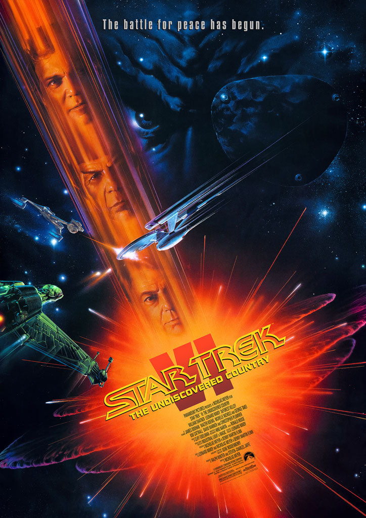 Star Trek VI The Undiscovered Country Editions movie poster by John Alvin