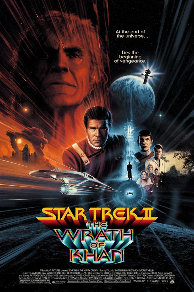 Star Trek II the wrath of khan poster by Matt Ferguson
