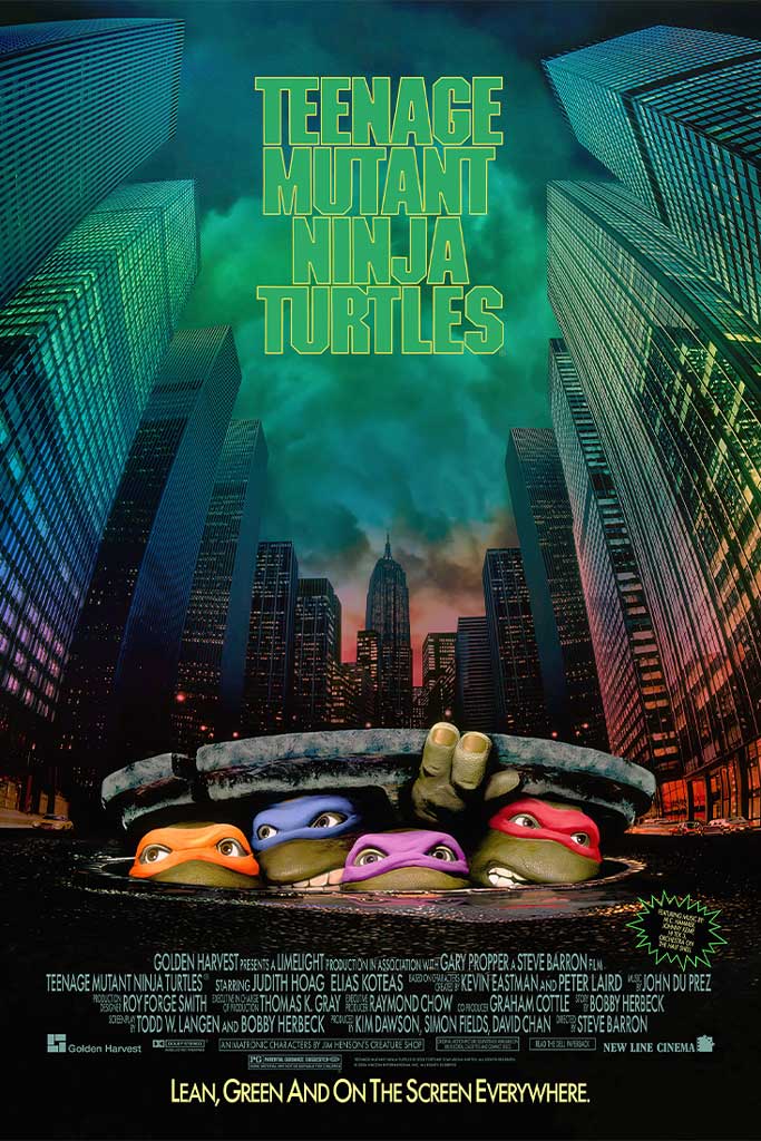 Teenage Mutant Ninja Turtles Original Theatrical Foil Poster 