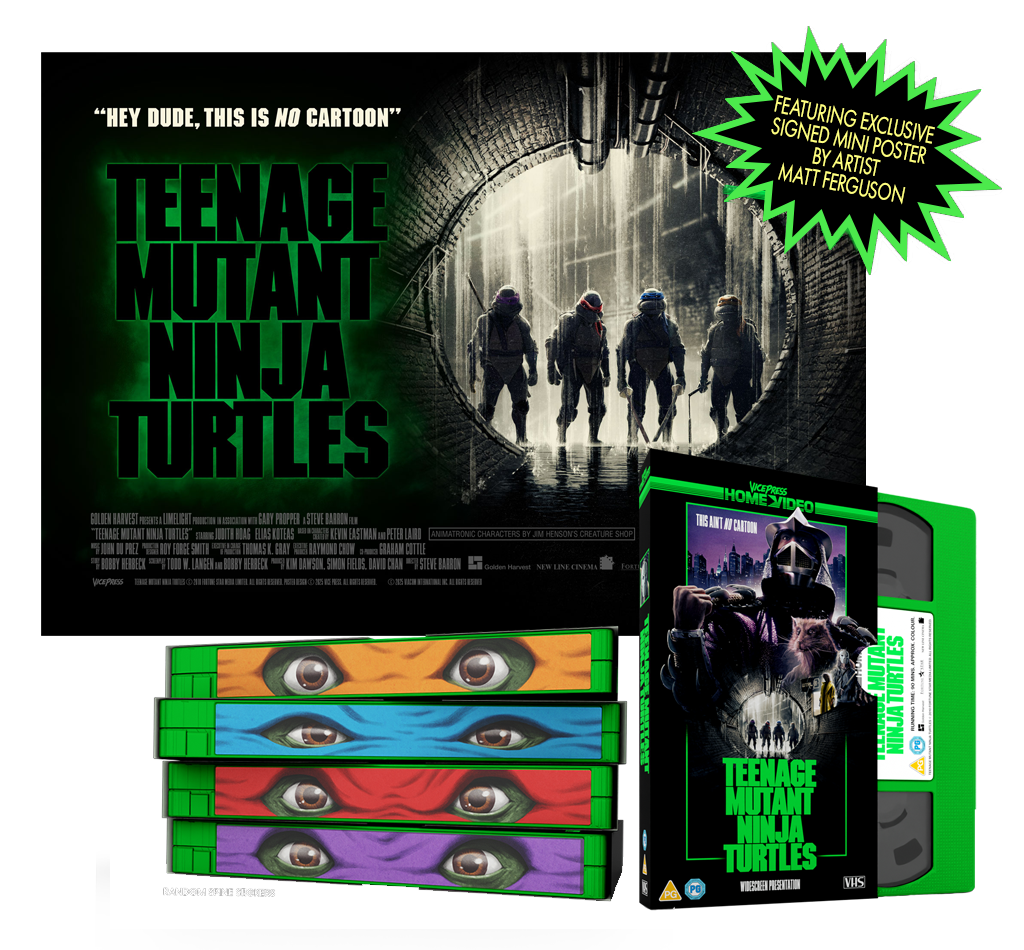 Teenage Mutant Ninja Turtles VHS Matt Ferguson Poster Set