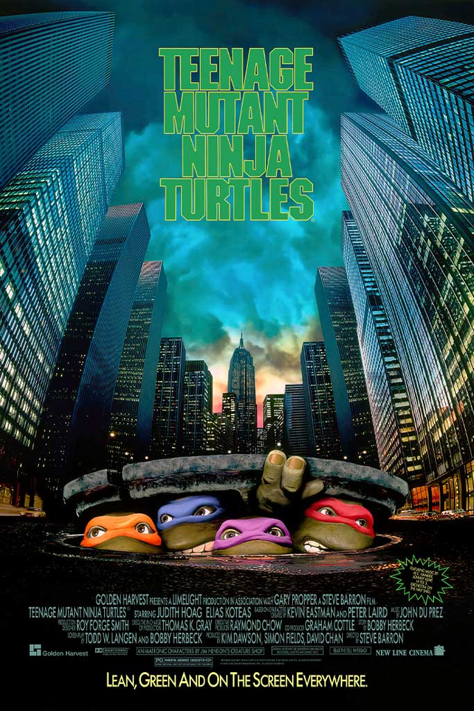 Teenage Mutant Ninja Turtles original theatrical movie poster