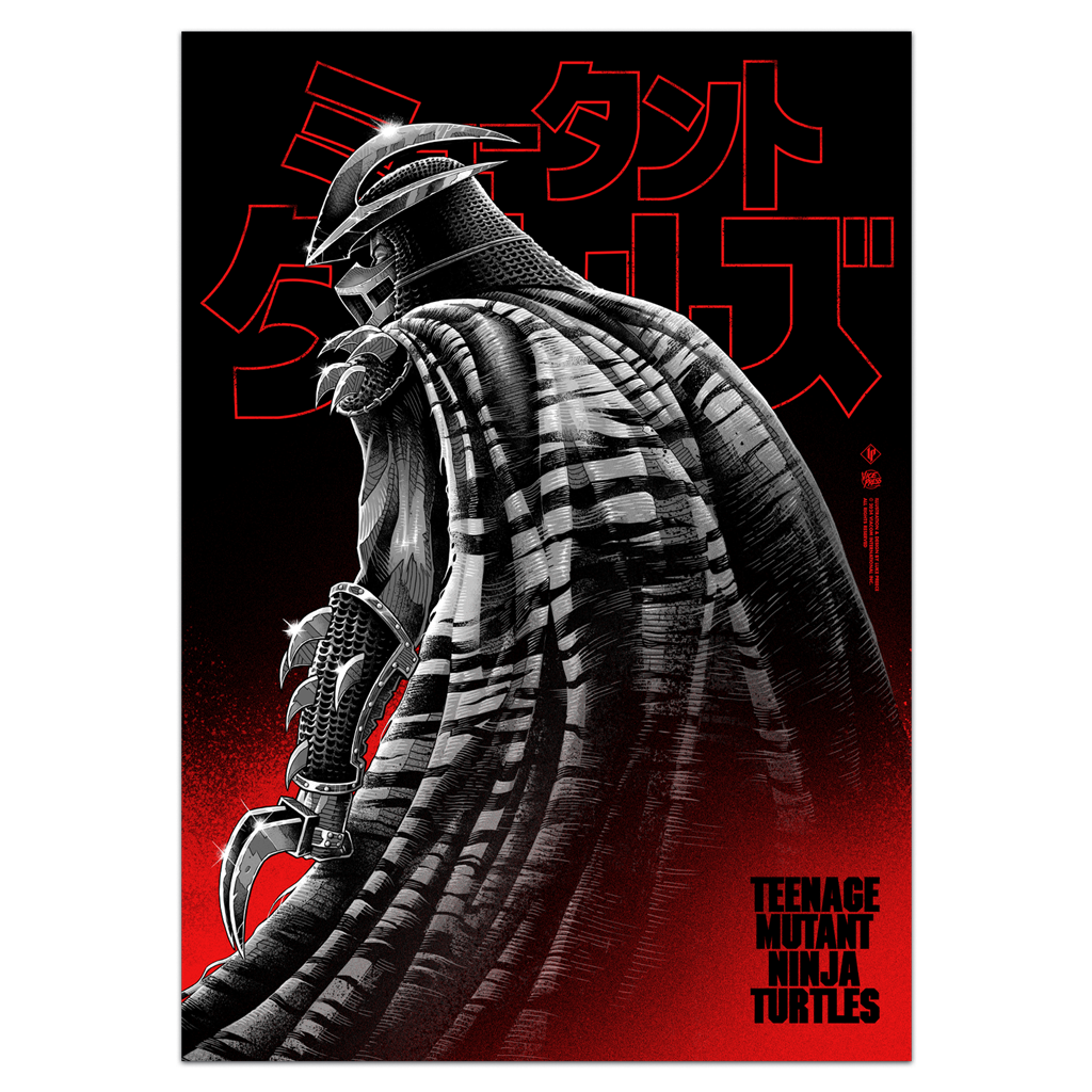 Teenage mutant ninja turtles shredder poster by Luke Preece