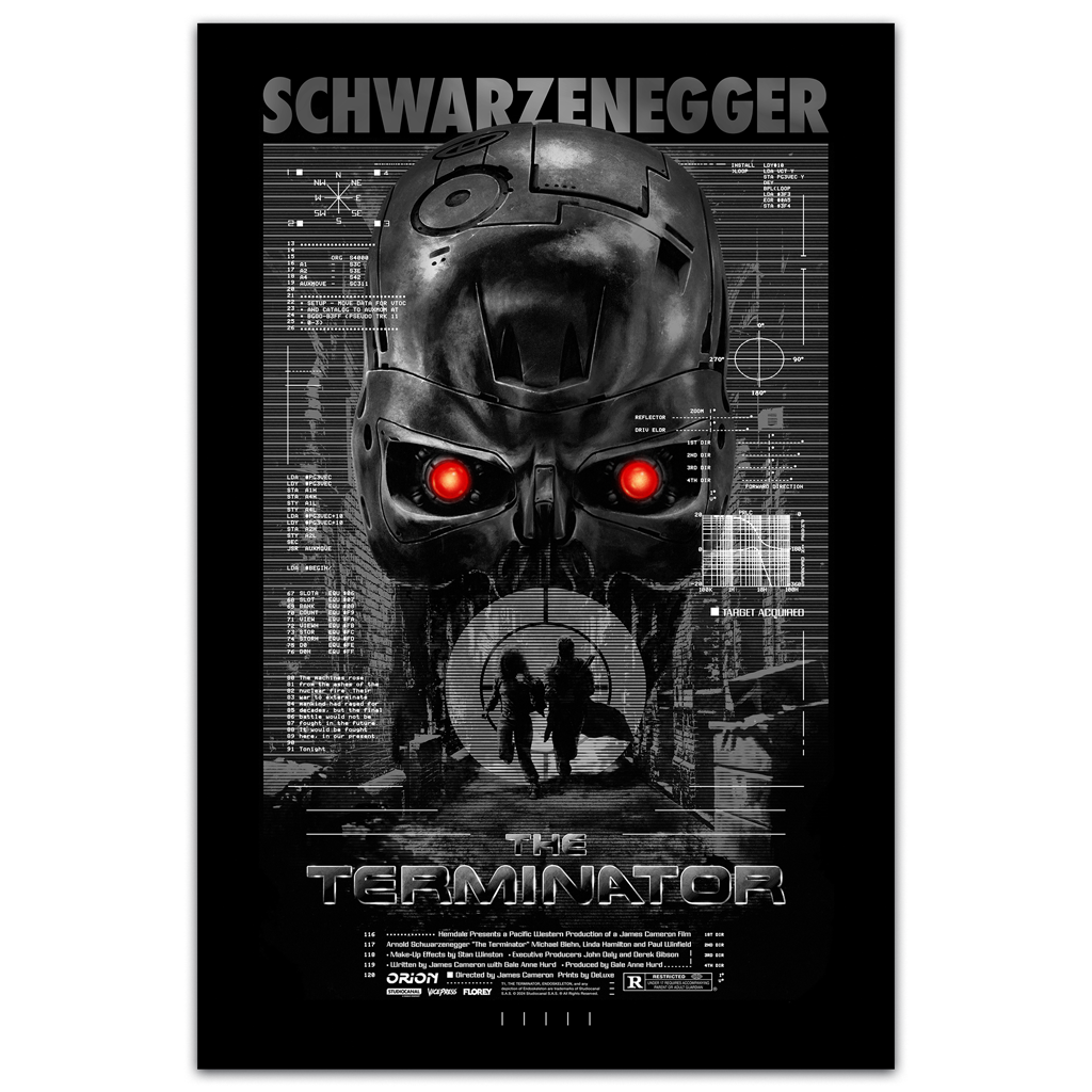 The Terminator variant Poster By Florey