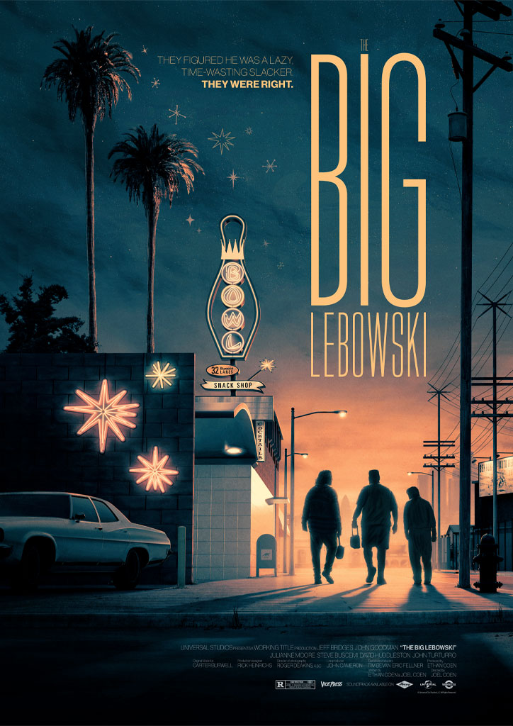 The big lebowski editions movie poster by Matt Ferguson