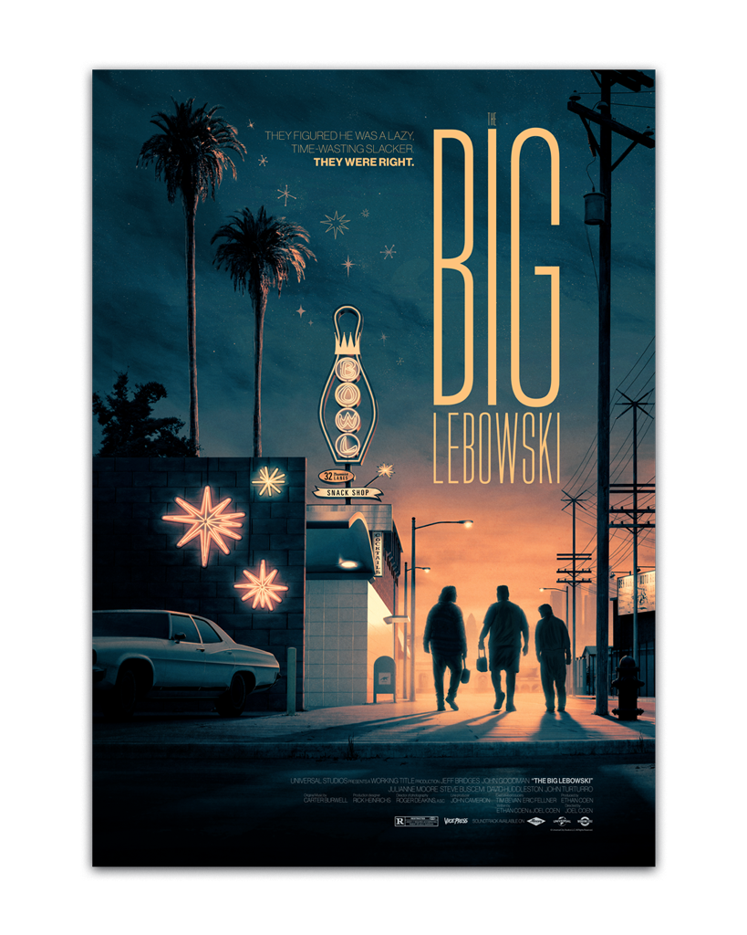The big lebowski movie poster by Matt Ferguson
