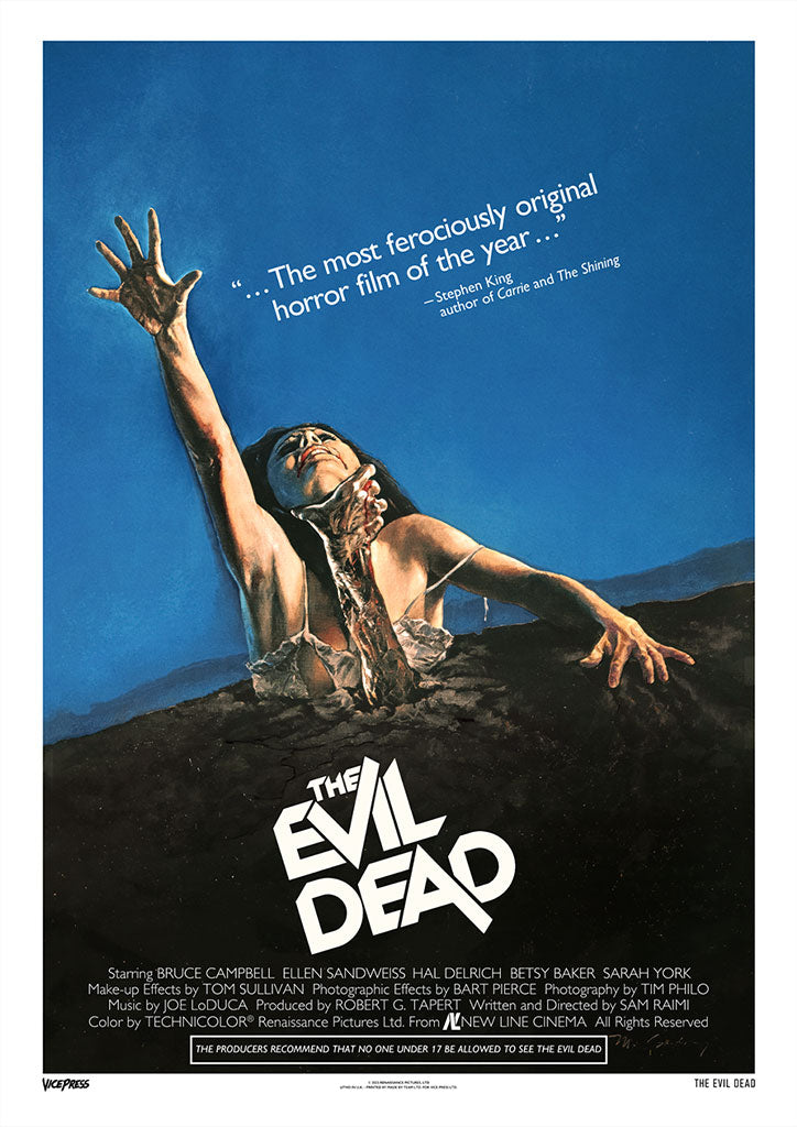 The evil dead editions original theatrical movie poster 
