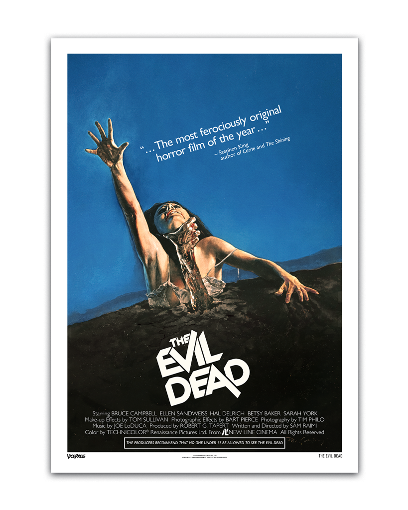 The evil dead original theatrical movie poster 