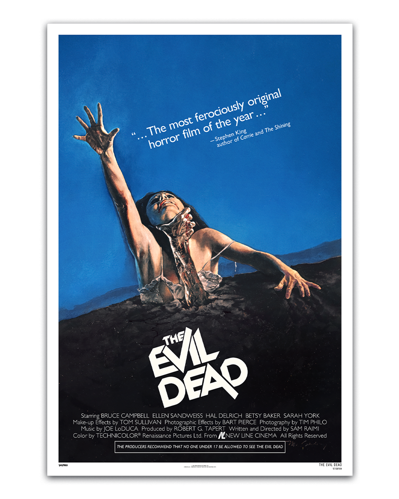 the evil dead one sheet movie poster