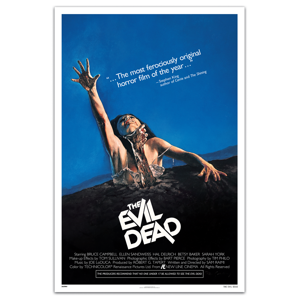 The evil dead original us theatrical one sheet poster by m. skilsky