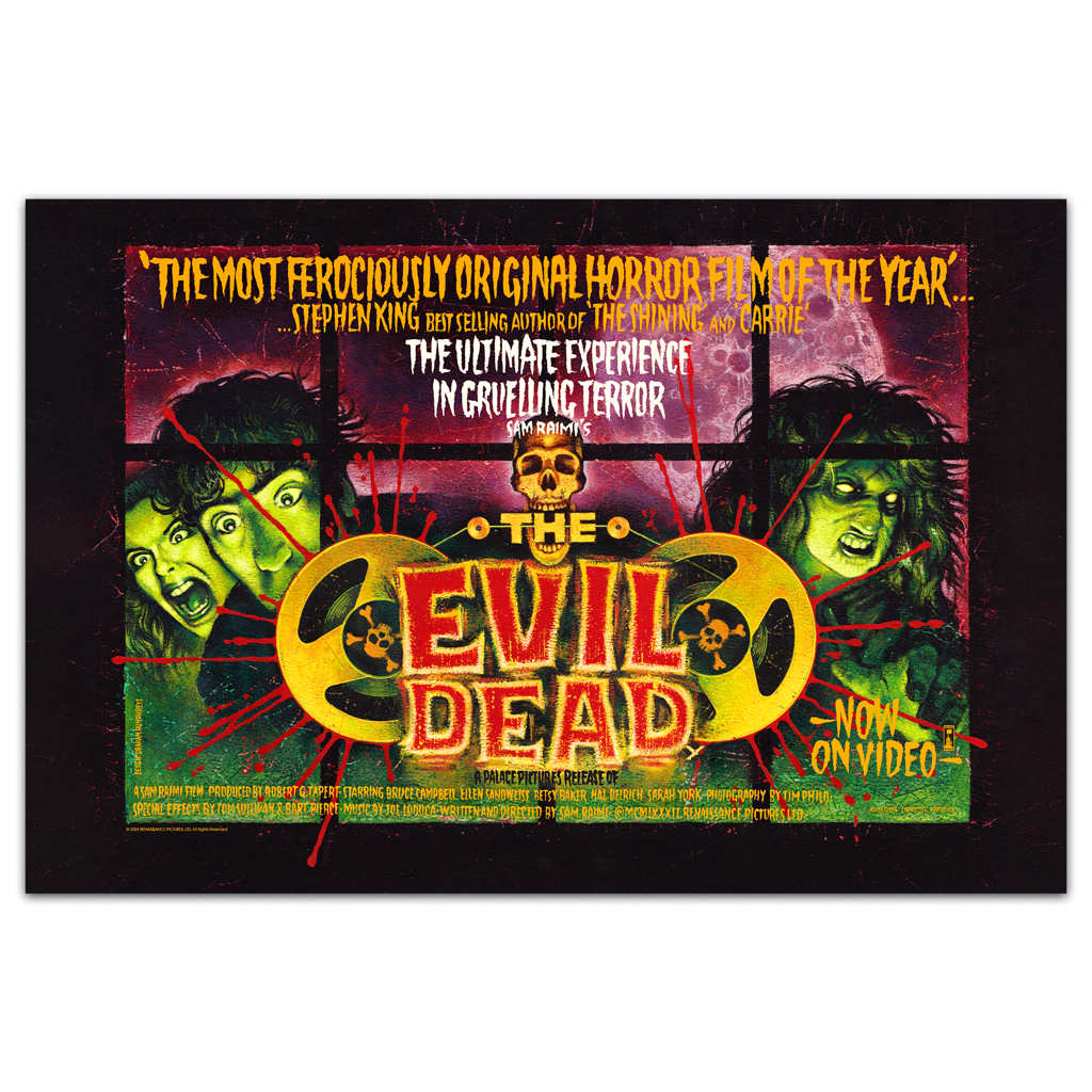 The Evil Dead original movie poster by Graham Humphreys