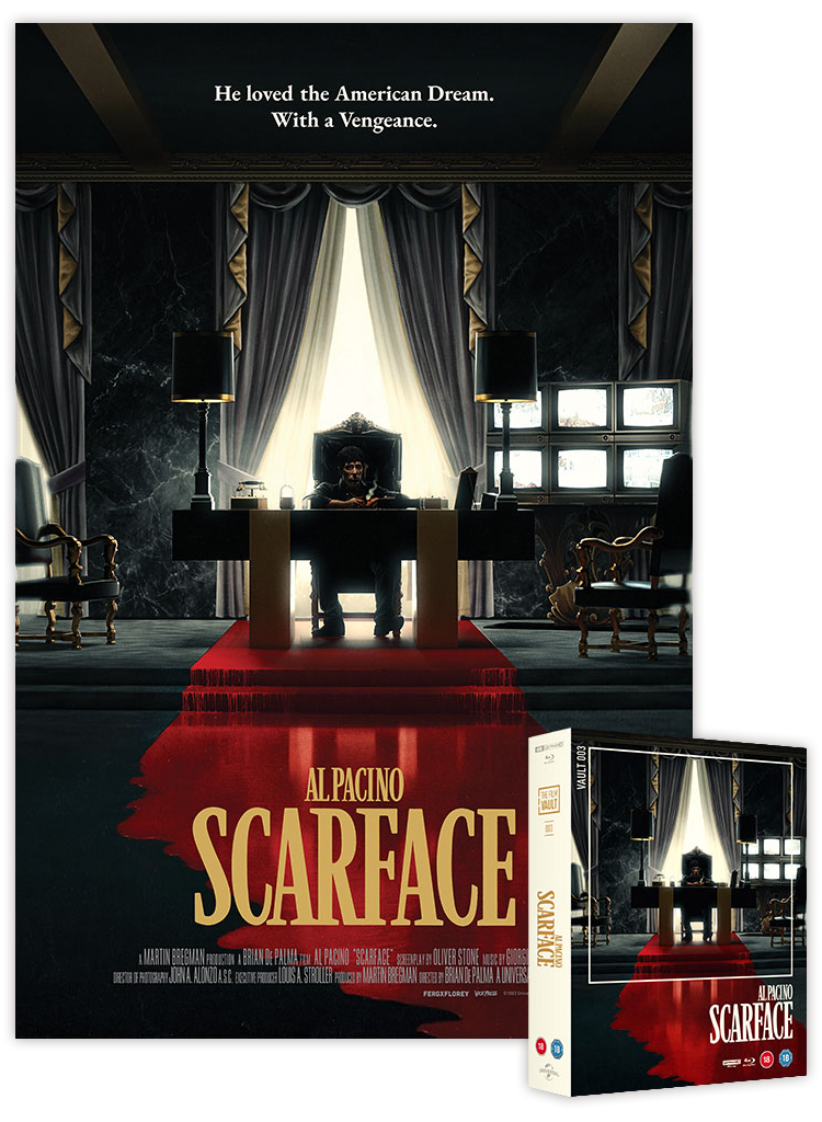 The Film Vault scarface Poster and 4K set by Matt Ferguson Florey