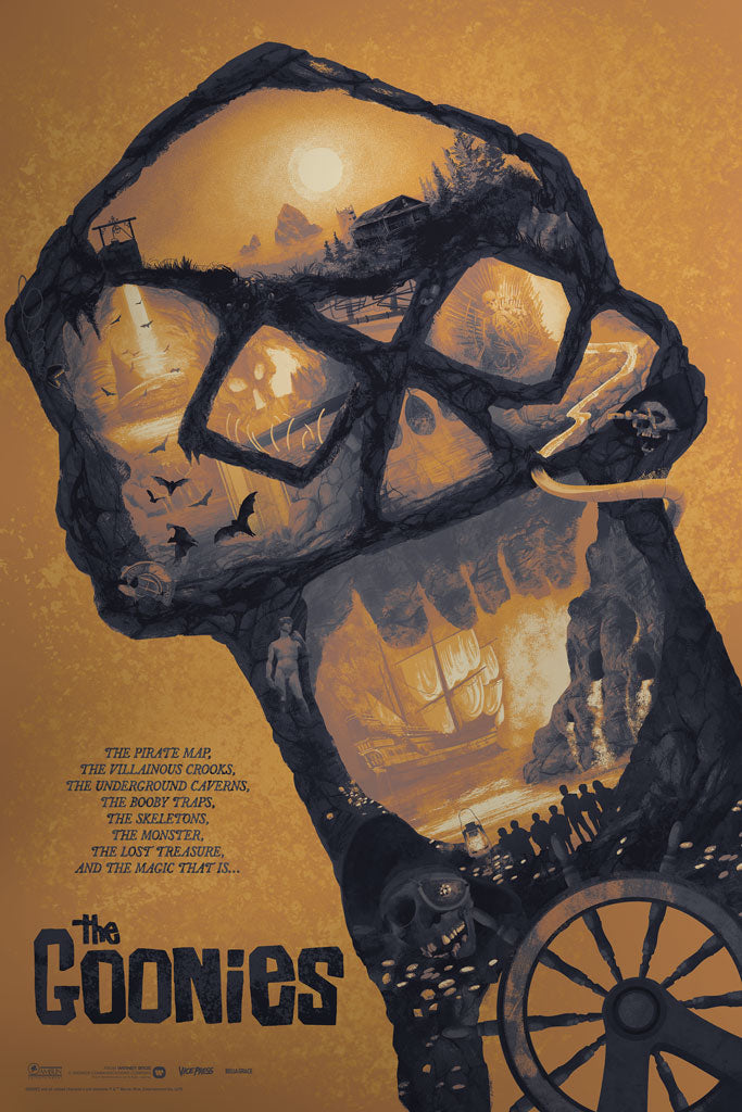 The Goonies Foil Variant Movie Poster by Bella Grace