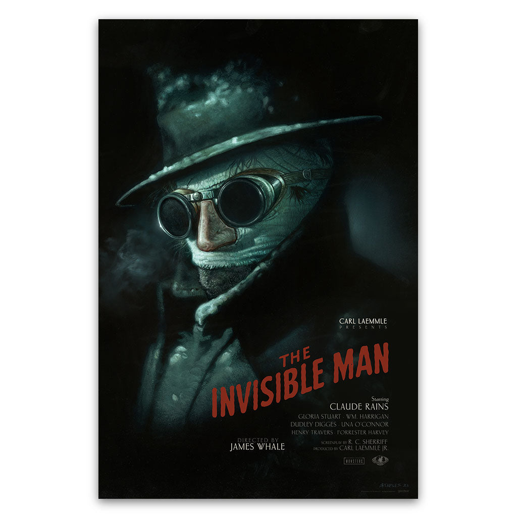 the invisible man movie poster by Greg staples