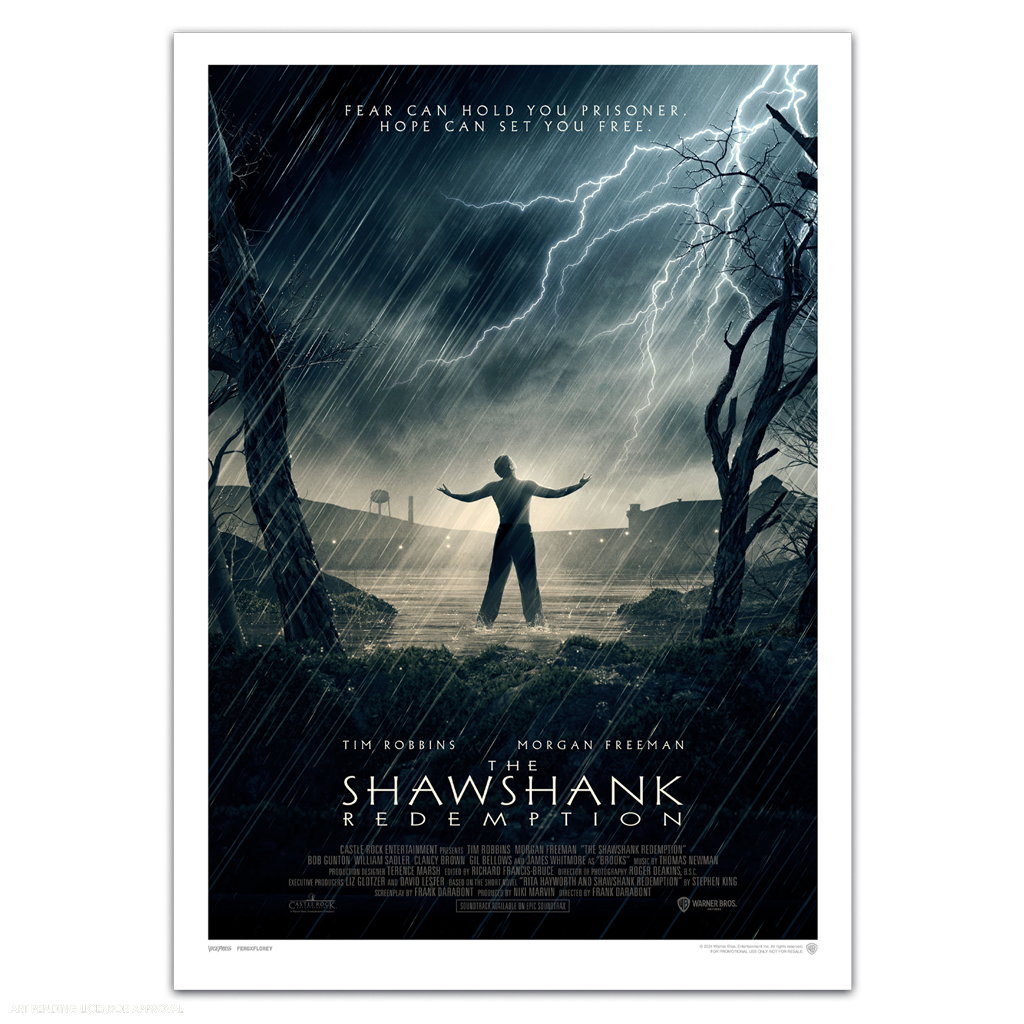 The Shawshank redemption film vault steelbook poster by Matt Ferguson and florey