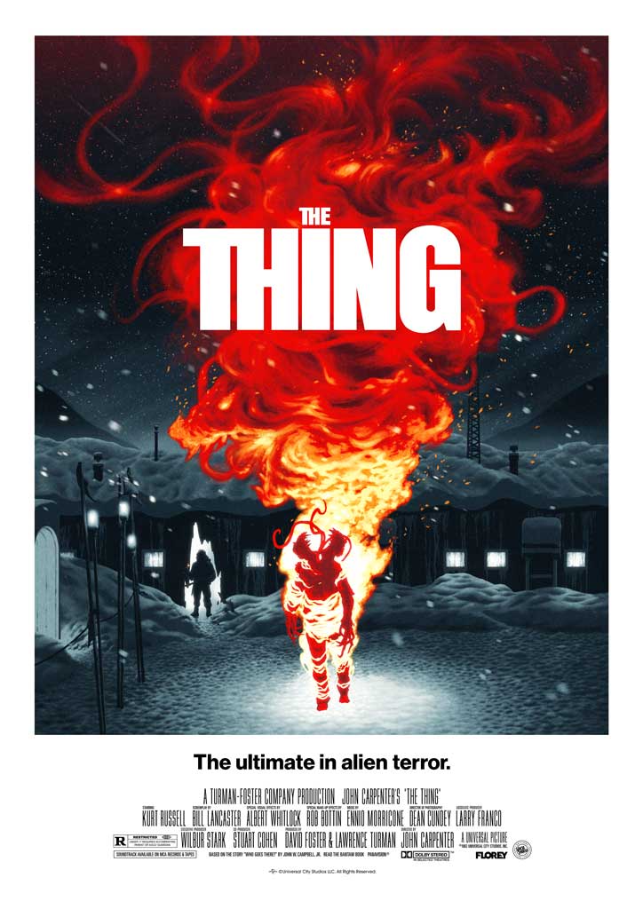 The Thing editions movie poster by Florey