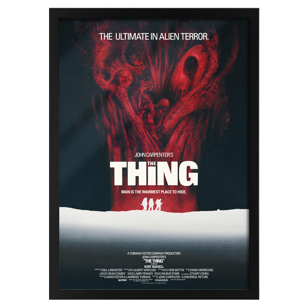 The Thing Les Edwards Uk One Sheet Style Movie Poster framed