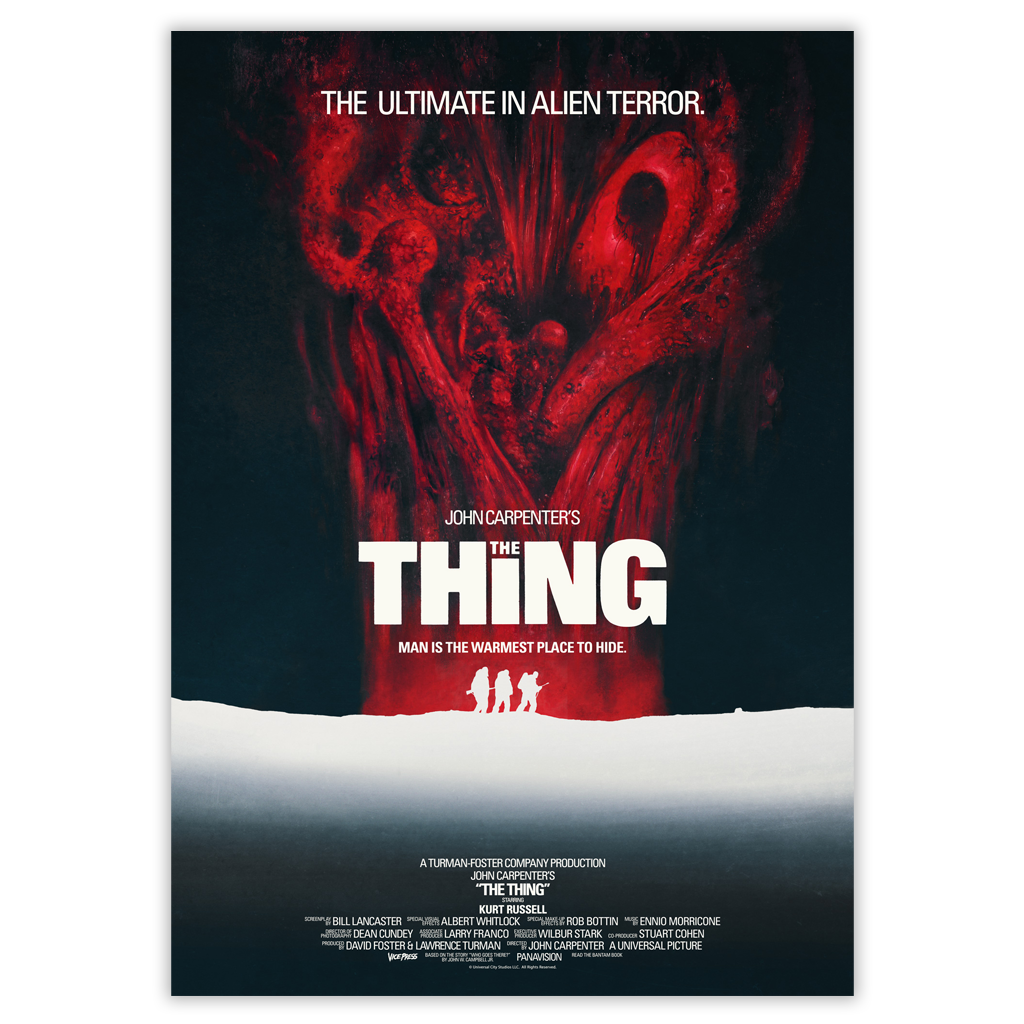 The Thing Les Edwards Uk One Sheet Style Movie Poster