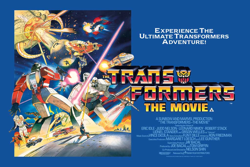 the transformers the movie original UK quad poster art