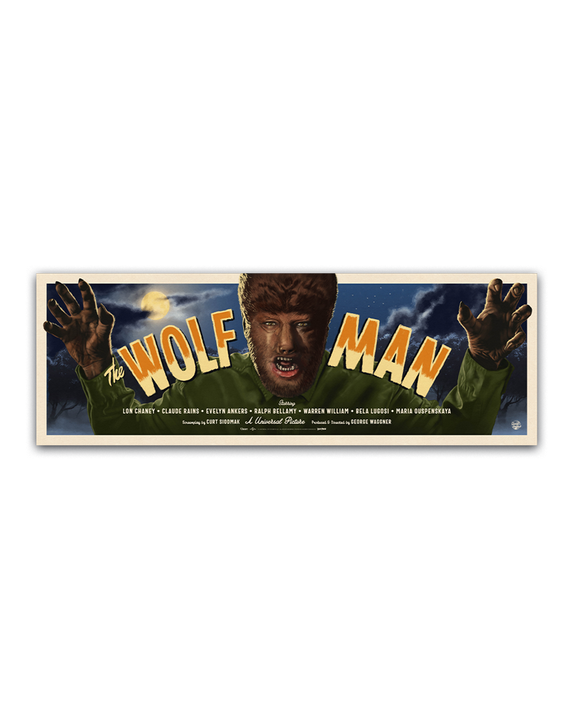 Universal Monsters The Wolf Man Poster By Andrew Swainson