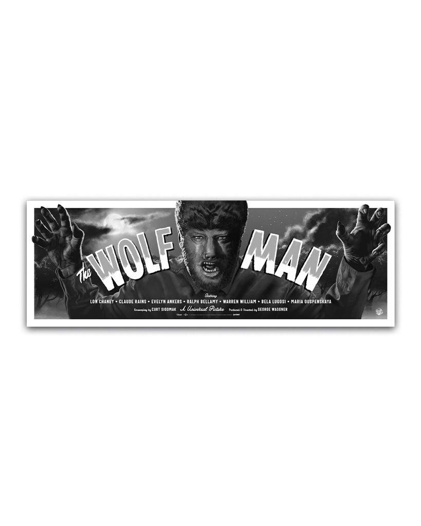 Universal Monsters The Wolf Man Variant Poster By Andrew Swainson