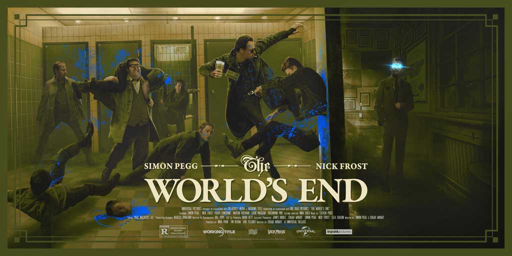 The World s End Movie Poster By Juan Ramos Vice Press The world s end movie poster by juan ramos vice press