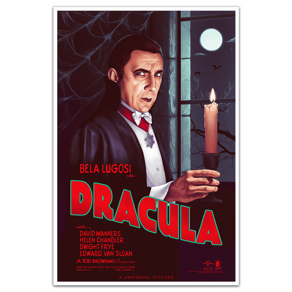 Universal Monsters Dracula Movie Poster By Sara Deck