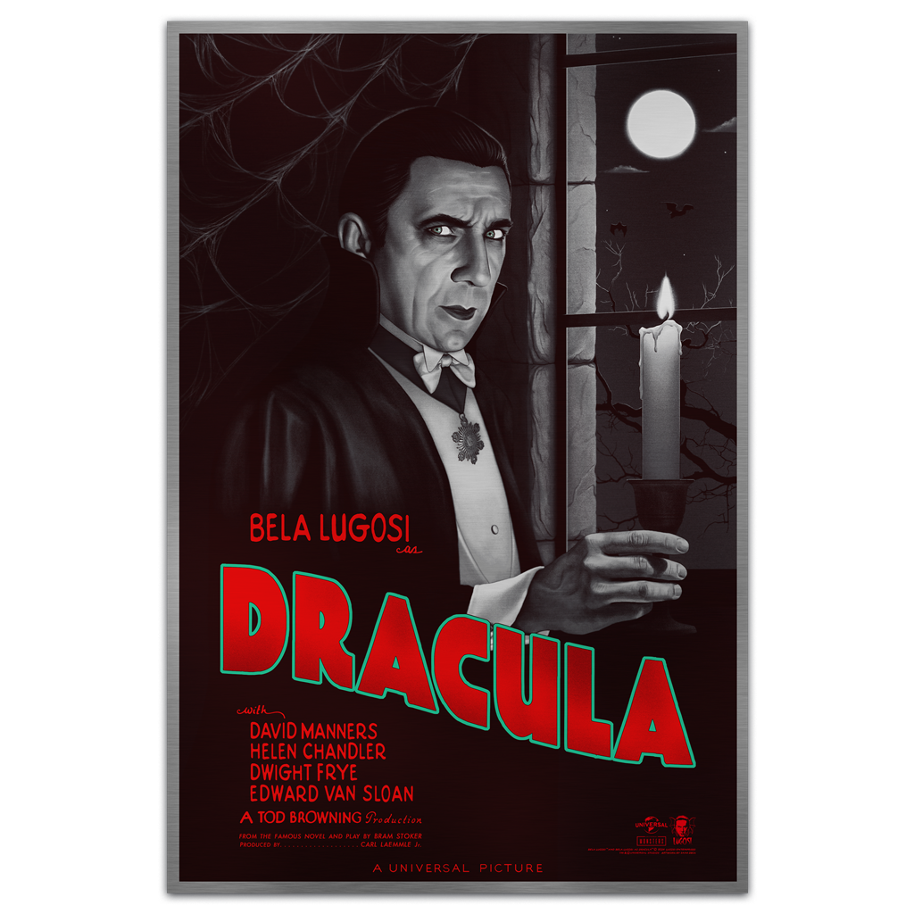 Universal Monsters Dracula foil variant movie poster by Sara Deck