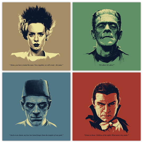 Universal Monsters feat Bela Lugosi as Dracula Headshots - Series 1