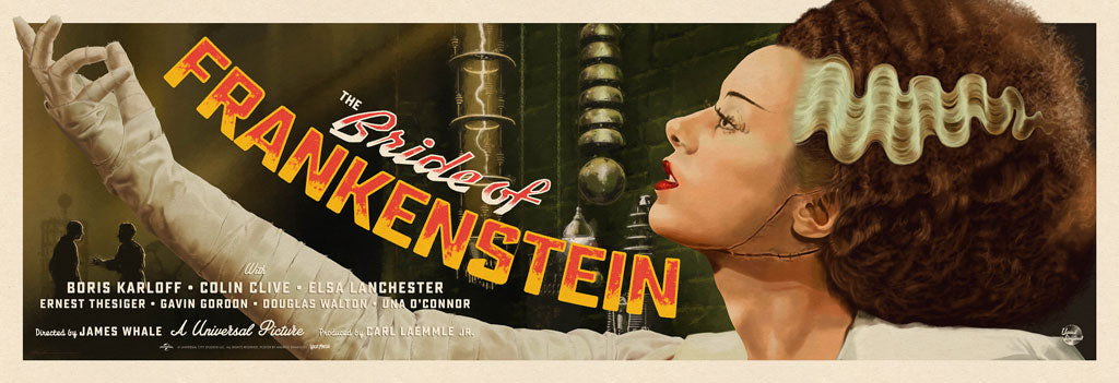 universal monsters poster The Bride Of Frankenstein Poster By Andrew Swainson
