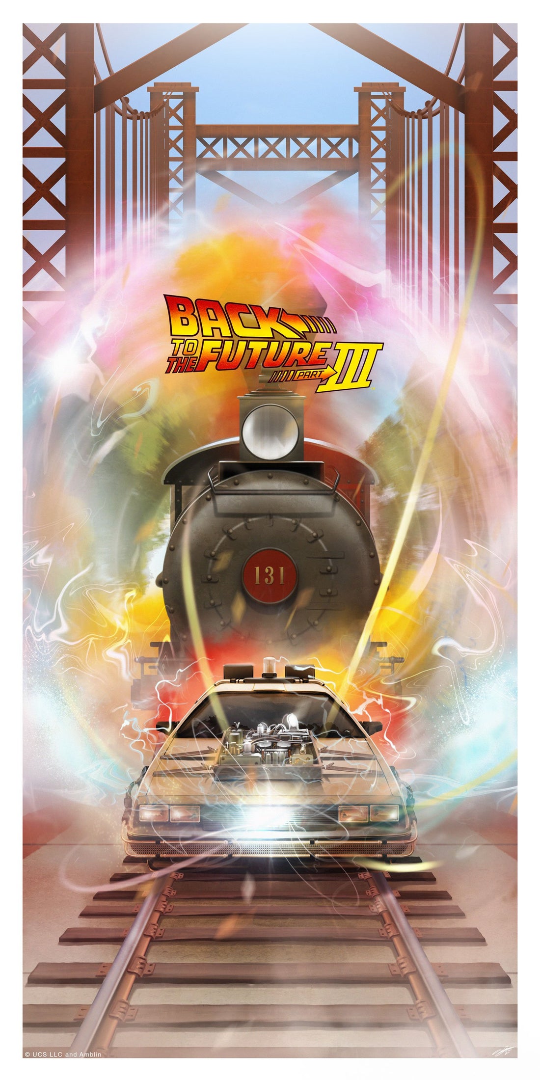 Back To The Future Part III 3 Andy Fairhurst Poster Variant