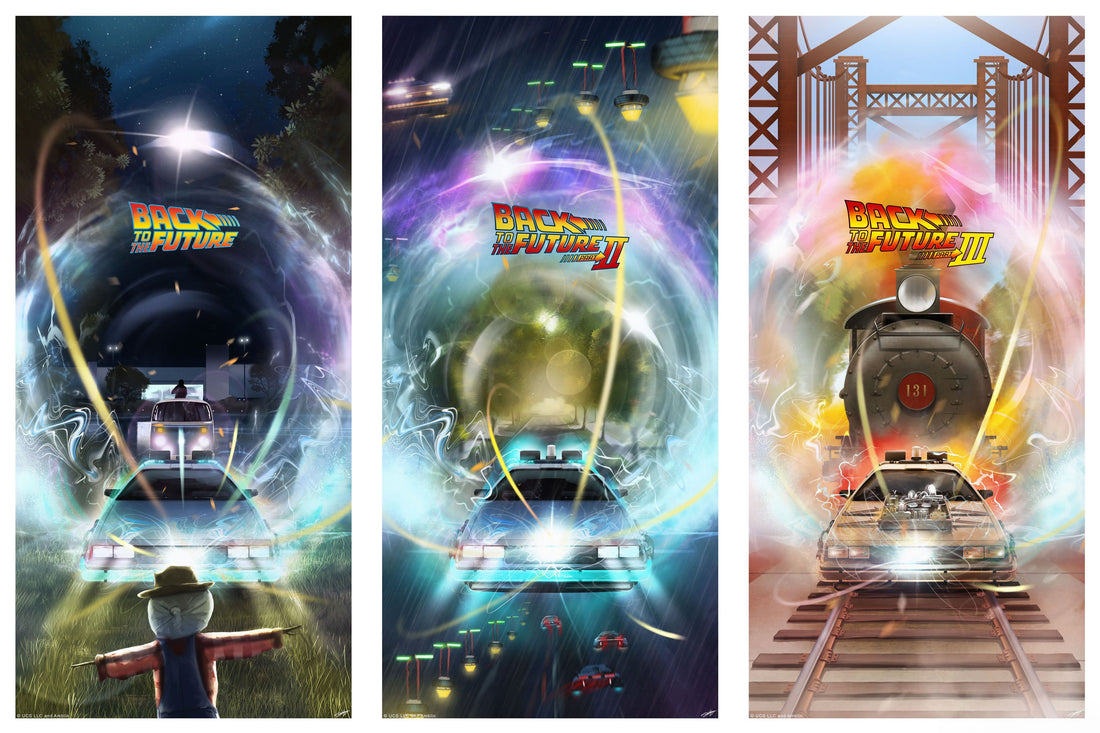 Andy Fairhurst BTTF Back To The Future Time Jump Poster Set