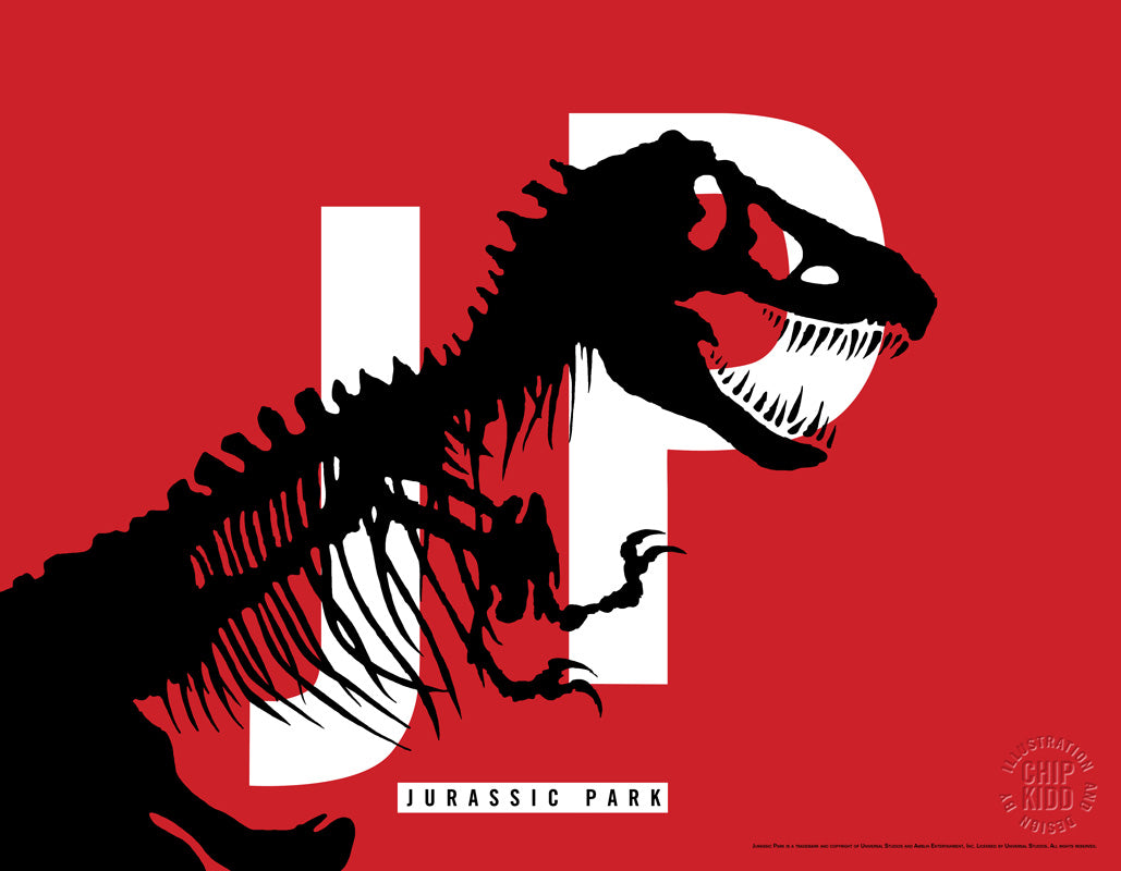 Jurassic Park Chip Kidd Logo Art Print