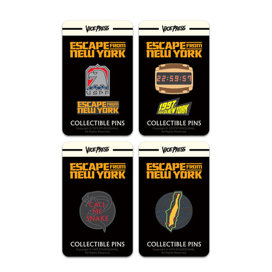 Escape From New York Enamel Pin Set