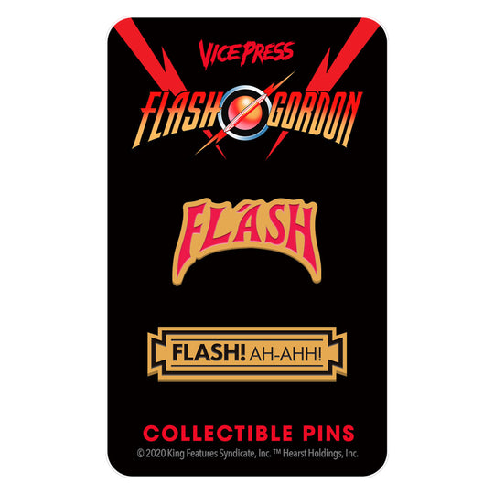 Flash Gordon " Flash! Ah-Ahh!" Enamel Pin Set
