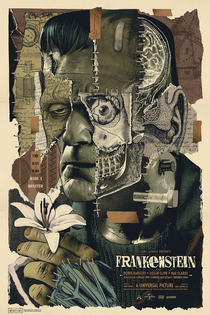 Frankenstein Anthony Petrie Alternative Movie Poster