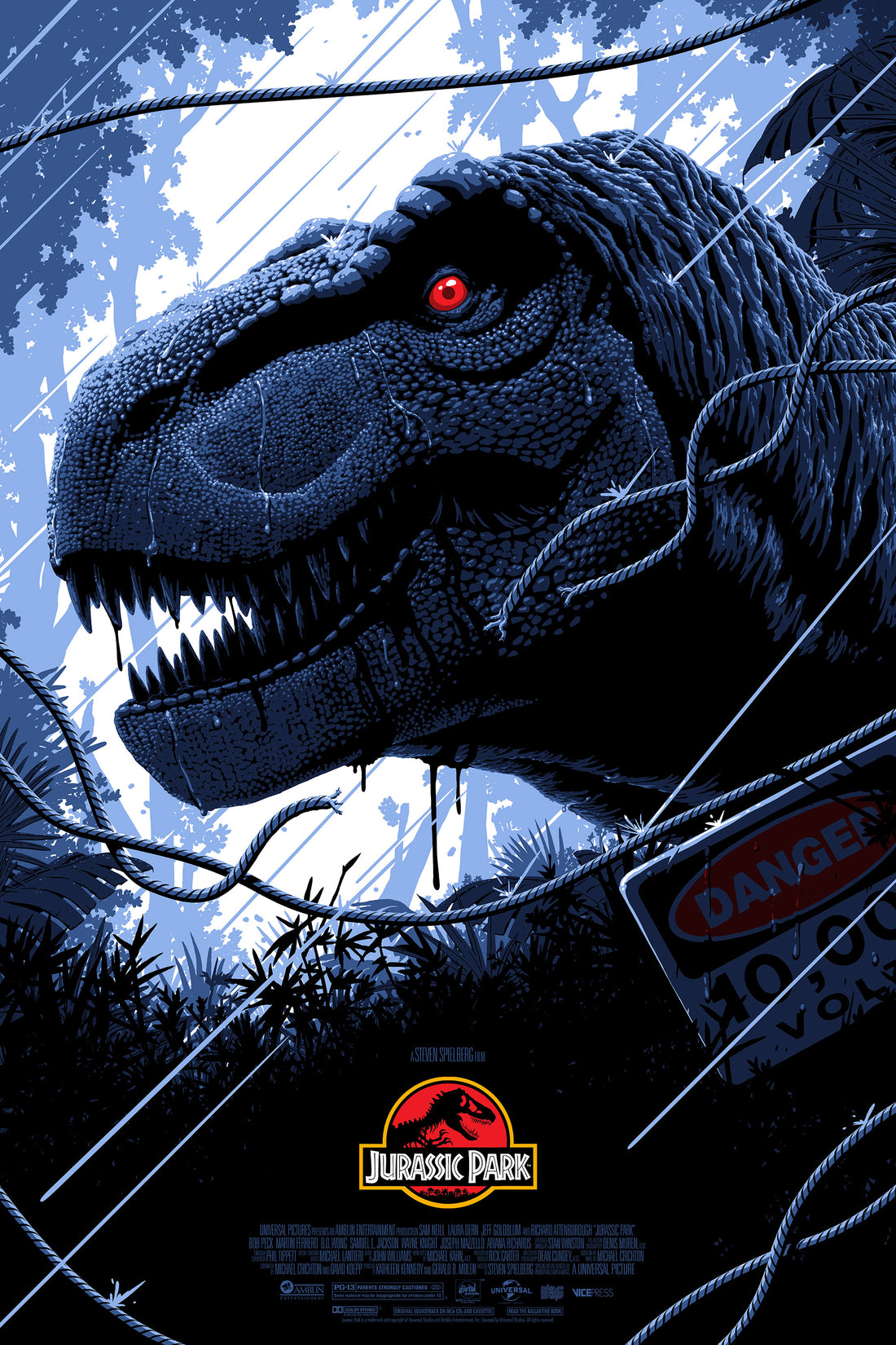 Jurassic Park Alternative Movie Poster Florey