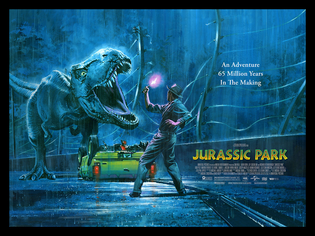 Jurassic Park Paul Mann Alternative Movie Poster Quad Variant