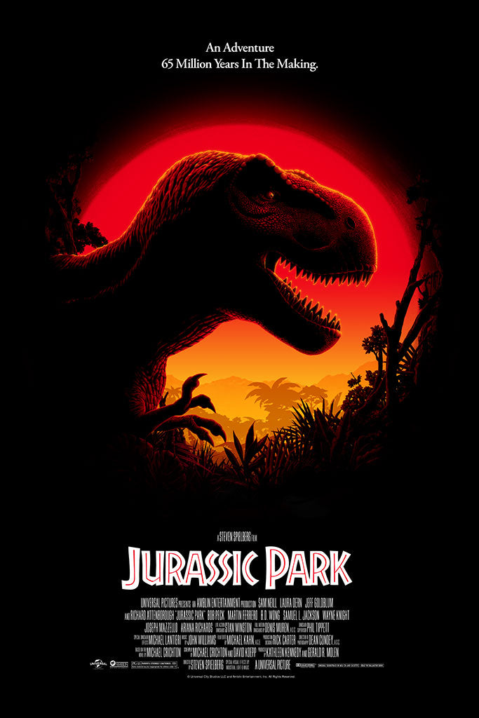 Jurassic Park Limited Edition Movie Poster Florey