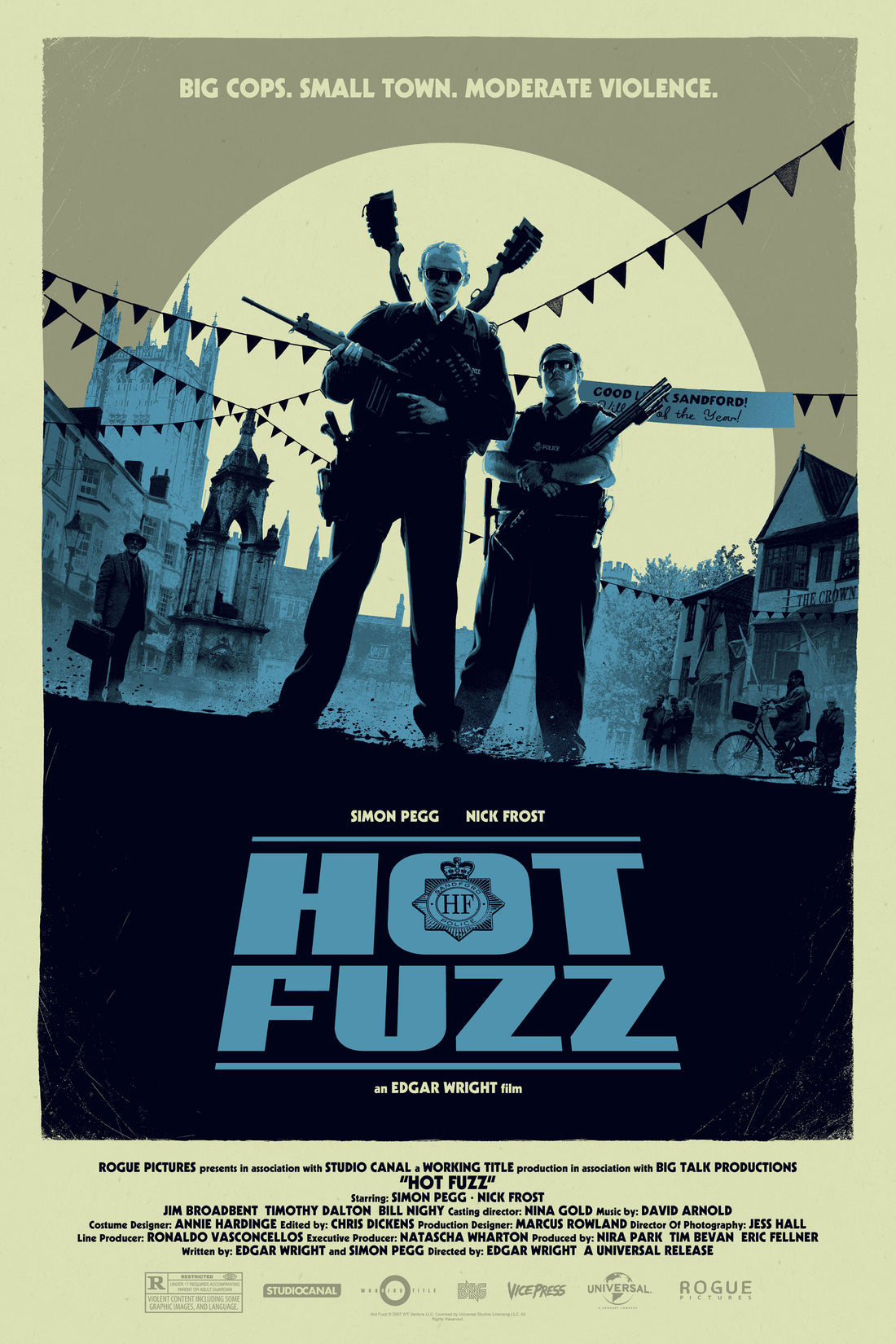 Matt Ferguson Hot Fuzz Alternative Movie Poster Variant