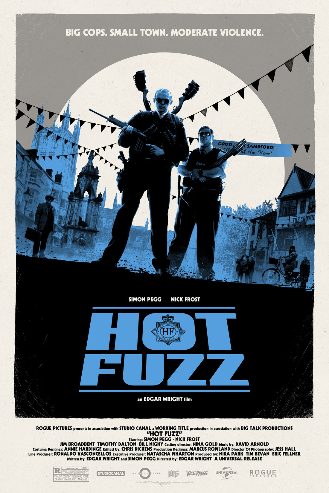 Matt Ferguson Hot Fuzz Alternative Movie Poster