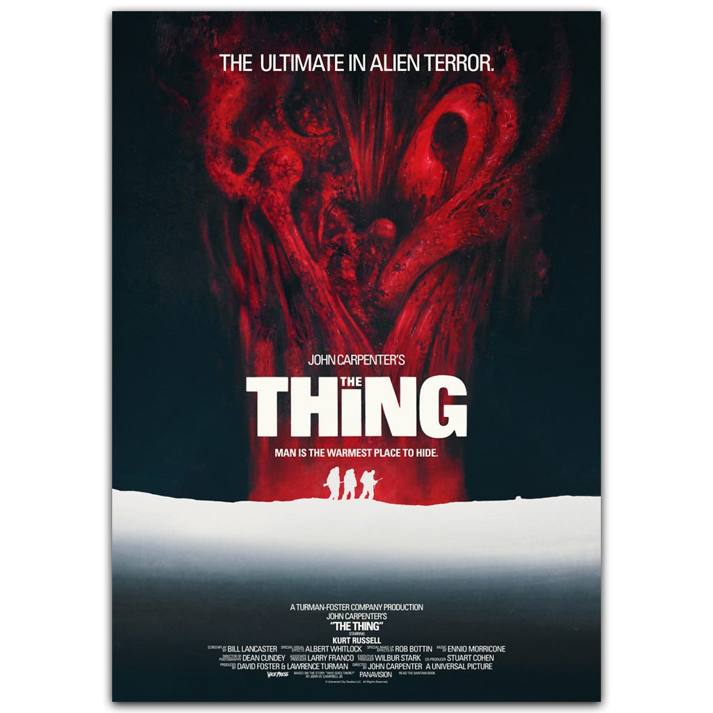 The Thing Les Edwards Uk One Sheet Style Movie Poster