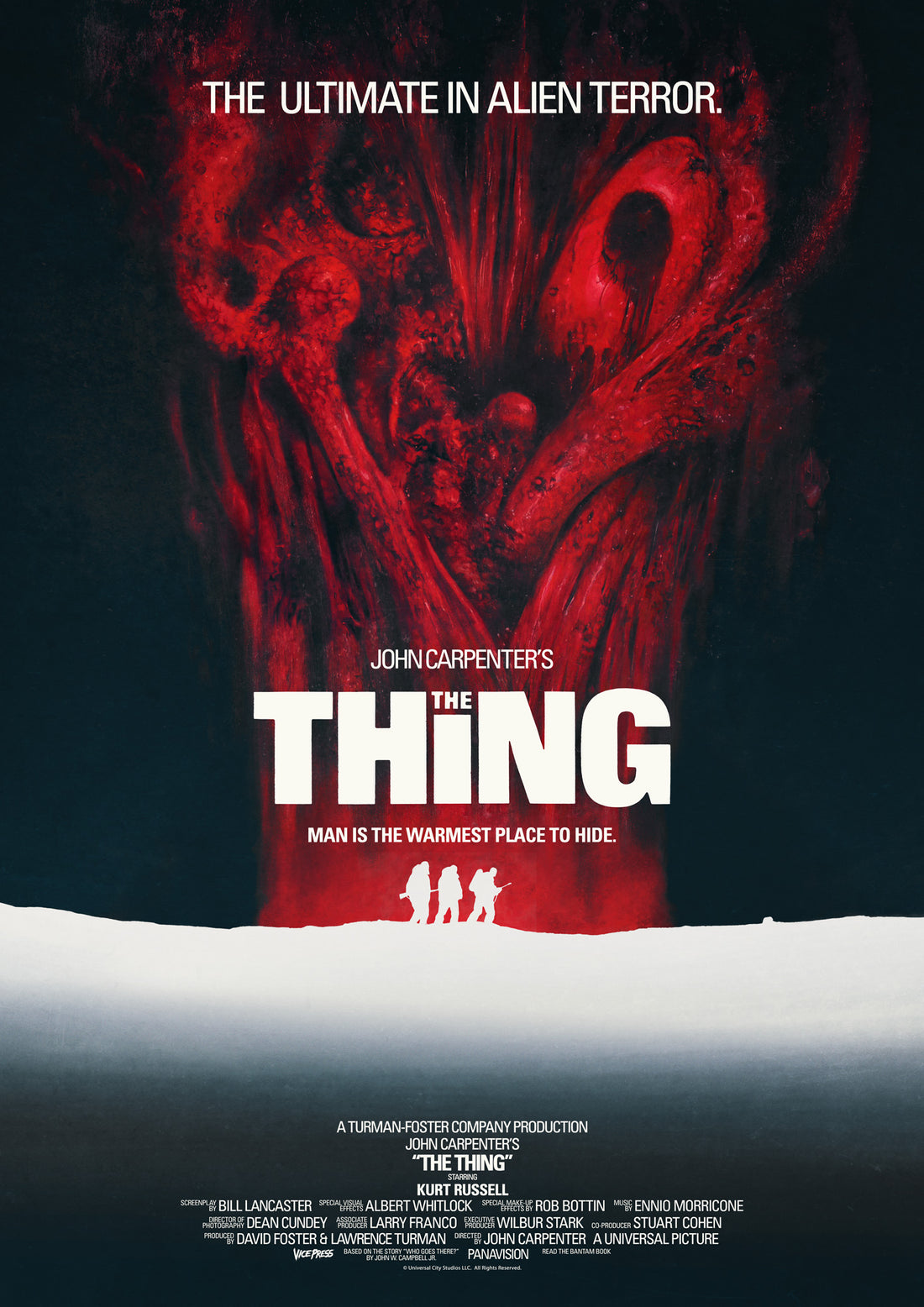 The Thing Uk One Sheet Style Movie Poster By Les Edwards