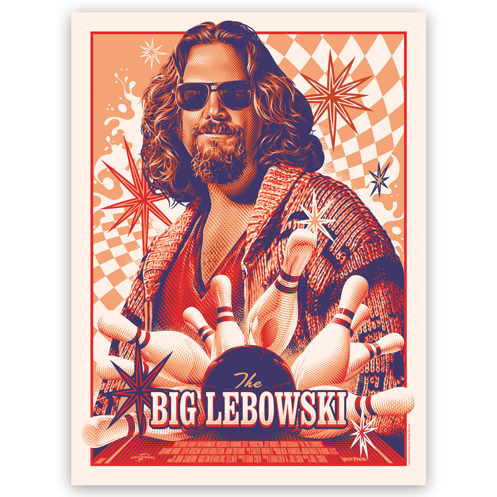 The Big Lebowski movie poster by Tracie Ching