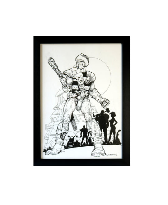 Strontium Dog Original Inks and Sketch