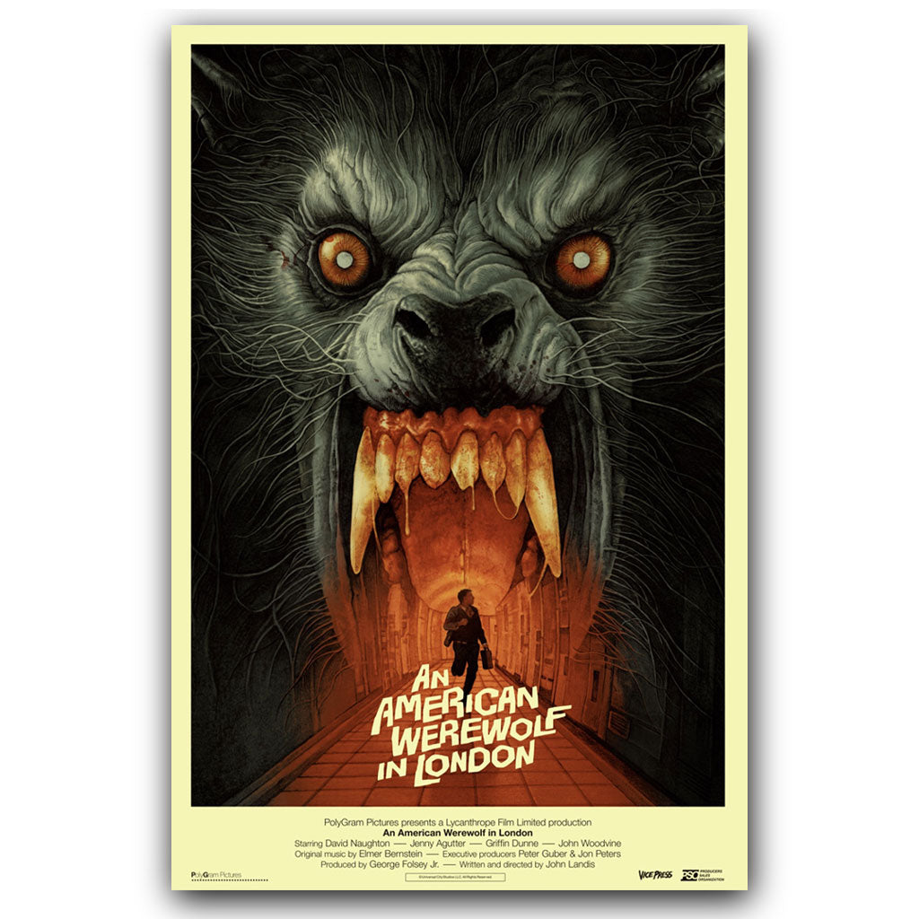 an american werewolf in london variant gabz screen print