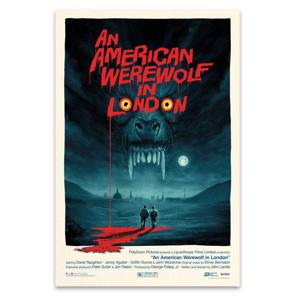 An American Werewolf In London Film Poster by Matt Ferguson