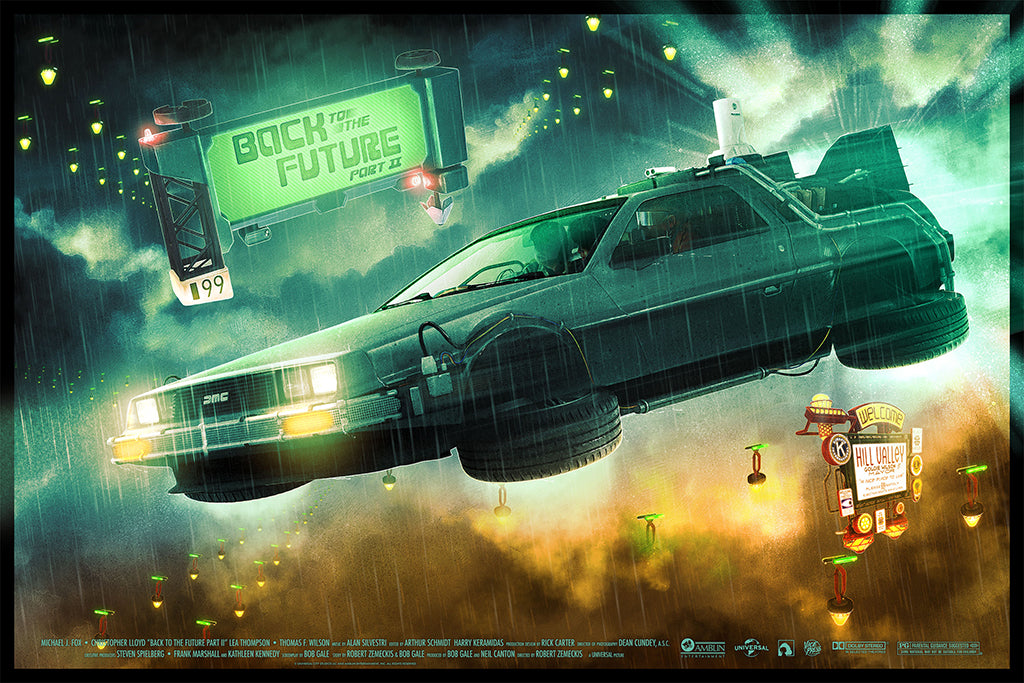 back to the future part II film poster by Kevin Wilson 