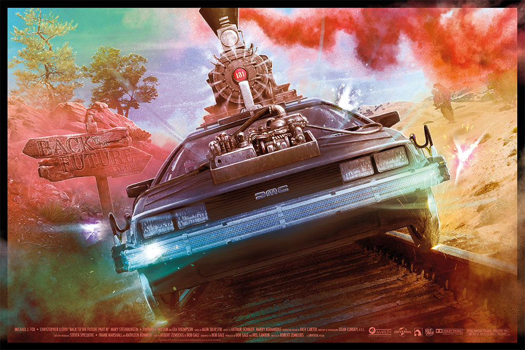 Back to the Future Part III Variant Movie Poster By Kevin Wilson