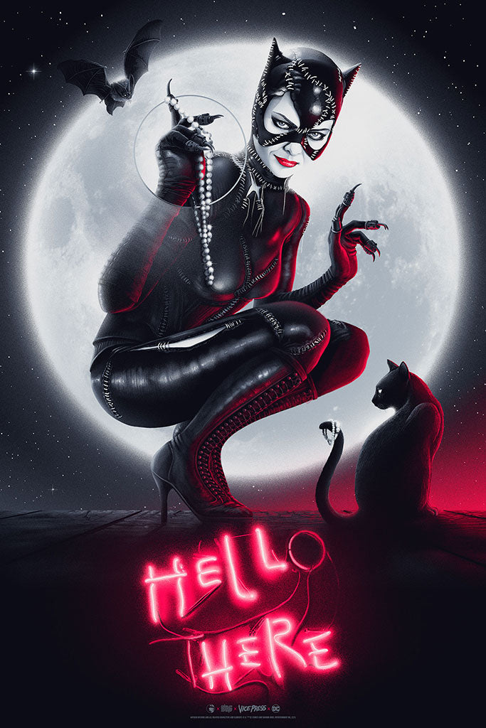 Batman Returns Catwoman Movie Poster Patrick Connan Hell Here