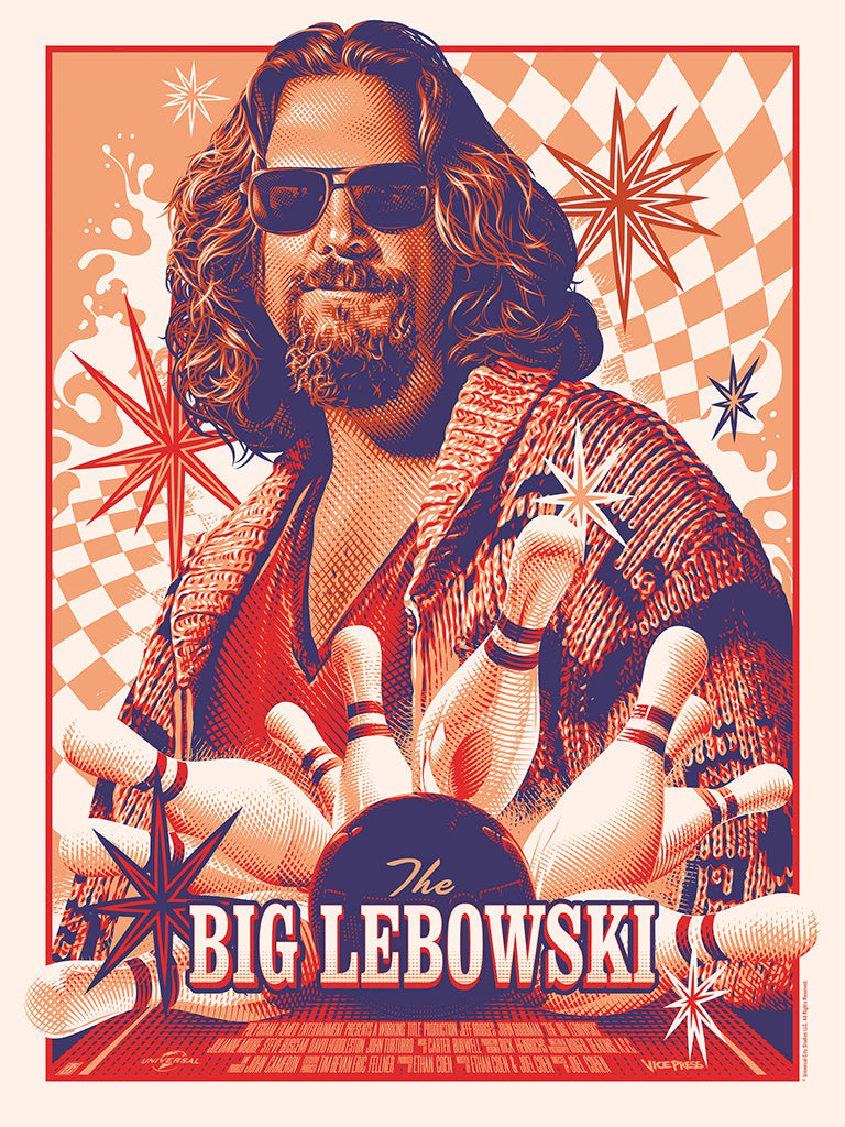The Big Lebowski alternative movie poster by Tracie Ching